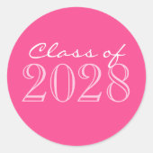 Roze 2 Toned Afstuderen envelop Seal Stickers (Voorkant)