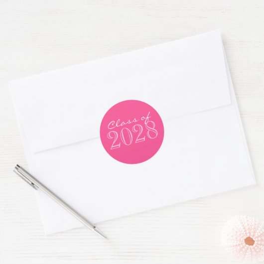 Roze 2 Toned Afstuderen envelop Seal Stickers (Envelop)