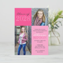 Roze 2 Toned Classic 2 Foto Afstuderen