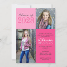 Roze 2 Toned Classic 2 Foto Afstuderen