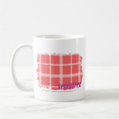 Roze 2 van de plaid koffiemok (Links)