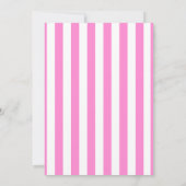 Roze 2e verjaardagsuitnodiging voor meisjes - Caca Kaart (Achterkant)