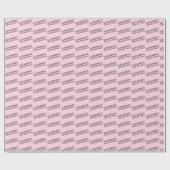 Roze 30e Verjaardag Persoonlijk Cadeaupapier (Vlak)