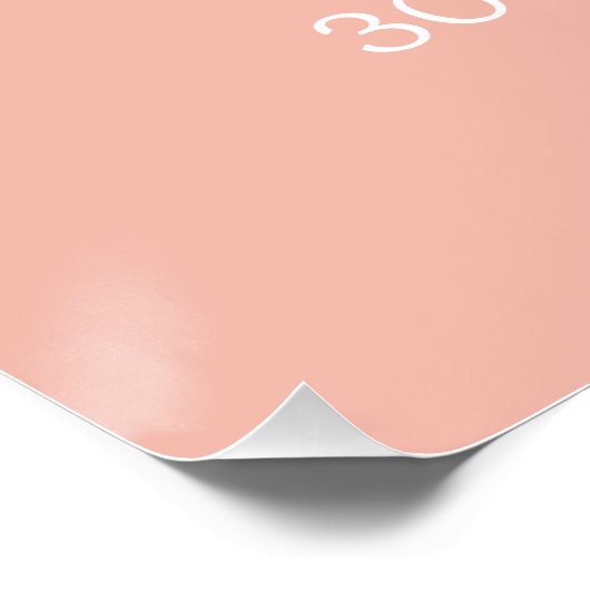 Roze 30e verjaardag welkomstbord | Kijk eens wie 3 Perfect Poster (Hoek)