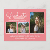 Roze 3-fotograaf Partij Briefkaart (Voorkant)