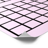 Roze 3 maanden kalender Poster (Hoek)