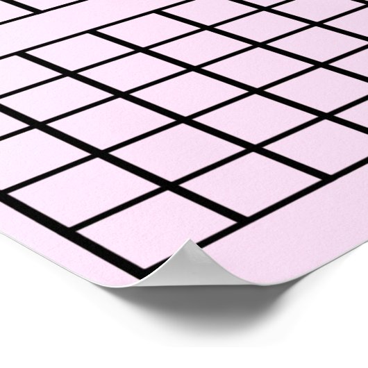 Roze 3 maanden kalender Poster (Hoek)