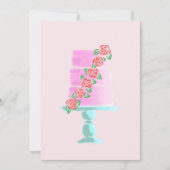 Roze 3 Tier-Cake Kaart (Voorkant)