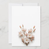 Roze 3D Bloemen Kaart (Achterkant)