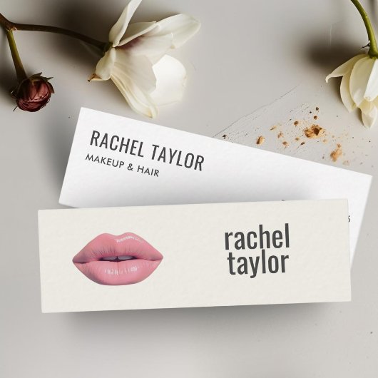 Roze 3D Hot Make-up Visitekaartje