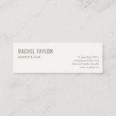 Roze 3D Lips Modern Professional Mini Visitekaartje (Achterkant)