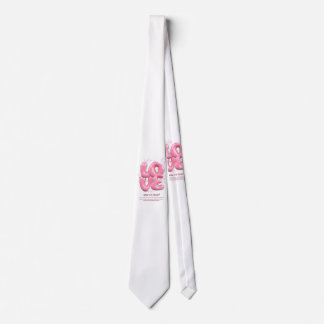 Roze 3D Love Quote Baby Fijne Jersey Stropdas