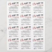 Roze 3x4 Kleine vierkante Steekproef Tussenvoegsel (Voorkant)