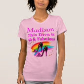 ROZE 40 & FANTASTISCH GEPERSONALISEERD 40 JAAR OUD T-SHIRT (Voorkant)