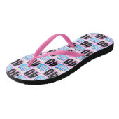 ROZE 40E VERJAARDAG CAKE TEENSLIPPERS (Schuin)