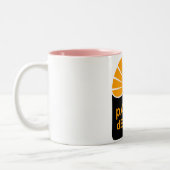 Roze 450ml tweekleurige mok (Links)