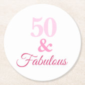 Roze 50 en Fabulaire Onderzetters (Voorkant)