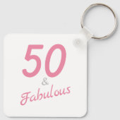 Roze 50 en Fabulaire Sleutelhanger (Achterkant)