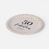 Roze 50 en Fabulous Birthday Party Papieren Bordje