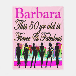 ROZE 50 EN FANTASTISCHE GEPERSONALISEERDE FLEECE D