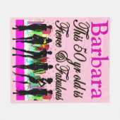 ROZE 50 EN FANTASTISCHE GEPERSONALISEERDE FLEECE D (Voorkant (Horizontaal))