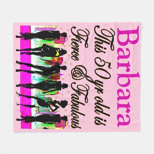 ROZE 50 EN FANTASTISCHE GEPERSONALISEERDE FLEECE D (Voorkant (Horizontaal))