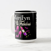 ROZE 50 EN FANTASTISCHE GEPERSONALISEERDE MOK (Voorkant links)