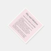 Roze 50 en fantastische verjaardagsfeestje leuke f servet (Hoek)