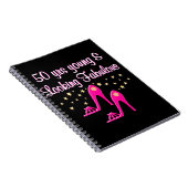 ROZE 50 JAAR JONG EN FANTASTISCH NOTITIEBOEK (Rechterzijde)