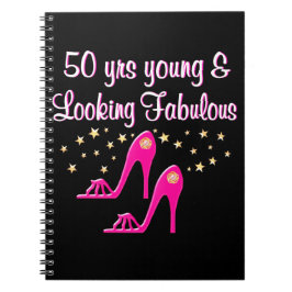 ROZE 50 JAAR JONG EN FANTASTISCH NOTITIEBOEK