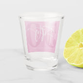 Roze 50e 50e verjaardagsfeestgeschenk shot glas (Achterkant)