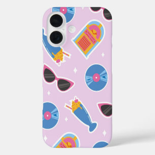 Roze 50s Diner Vibes iPhone 16 Hoesje