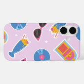 Roze 50s Diner Vibes Case-Mate iPhone Case (Achterkant (horizontaal))