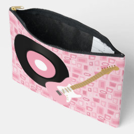 ROZE 50S THEMA 45 RECORD EN ELEKTRISCHE GITAAR ETUI