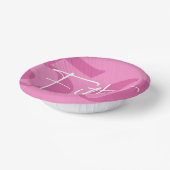 Roze 50ste 50ste verjaardagsfeestje papieren kommen (Gebogen)