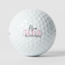 Roze 50ste verjaardag Gepersonaliseerde Titleist P