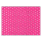 Roze, 50th Birthday party tablecloth patroonontwer Tafelkleed (Voorkant (Horizontaal))