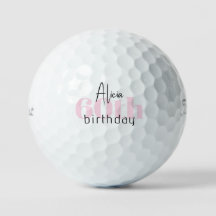 Roze 60e verjaardag Gepersonaliseerde Titleist Pro