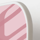 Roze 60's 70's Abstracte Patroonnaam Pickleball Paddle (Links Detail)