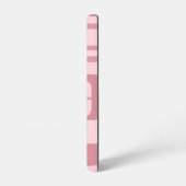 Roze 60's 70's Abstracte Patroonnaam Samsung Galaxy Hoesje (Linkerkant)