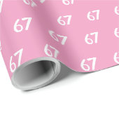 Roze 67 Meme Cadeaupapier (Rol Hoek)