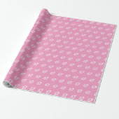 Roze 67 Meme Cadeaupapier (Uitgerold)