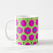 Roze 70's Retro ontwerp Koffiemok (Links)