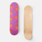 Roze 80s Memphis Design Geometrische vormen Persoonlijk Skateboard (Voorkant)