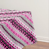 Roze 8 bit Love Hearts Tafelkleed (Voorbeeld)