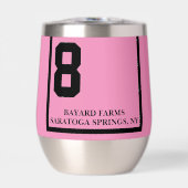 Roze 8 gepersonaliseerde derby paardenrace (Voorkant)