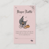 Roze A Baby is het brouwen van Luier Raffle Baby s Informatiekaartje (Voorkant)