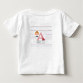 Roze "A" Monogram Ballerina (Achterkant)