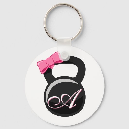 Roze "A" Sleutelhanger (Voorkant)