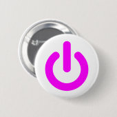 Roze Aan-schakelaar Ronde Button 5,7 Cm (Voorkant /achterkant)